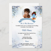 米食べ初めの招待状、アンナプラシャンカード 招待状 (正面/裏面)