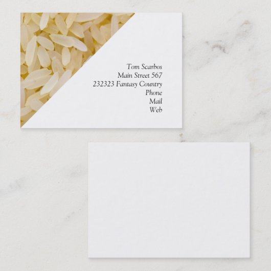 米 名刺 (正面/裏面)