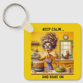 粉々おもしろいのレディ・ベイカー漫画 キーホルダー (正面)