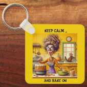 粉々おもしろいのレディ・ベイカー漫画 キーホルダー (正面)
