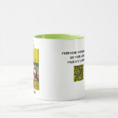 粉々おもしろいの老婦人マンガのパンケーキ作り マグカップ (中央)