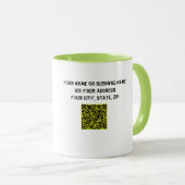 粉々おもしろいの老婦人マンガのパンケーキ作り マグカップ (正面右)