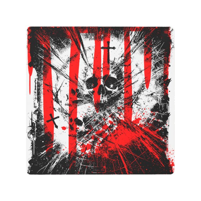 粉々に砕かれた信仰 メタルプリント (正面)