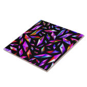 粉々に砕かれた紫 タイル (側面)