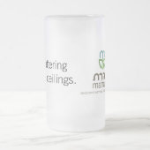 粉々に砕けたガラスの天井のパイントガラス フロストグラスビールジョッキ (中央)