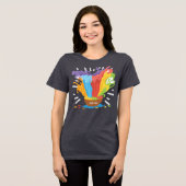 粉が飛び散るホーリーボウル トライブレンドＴシャツ (正面全面)