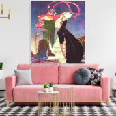 粉とクリノリンの古い童話で キャンバスプリント (インサイチュ (リビング))