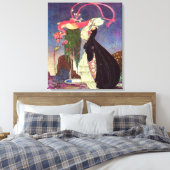 粉とクリノリンの古い童話で キャンバスプリント (インサイチュ (寝室))