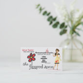 粉にされたエプロン家のパン屋の名刺 名刺 (スタンド正面)