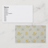 粉にされた壁紙のデザイン1874年 名刺 (正面/裏面)