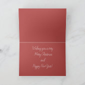 粉にされた砂糖のクリスマス シーズンカード (内部)