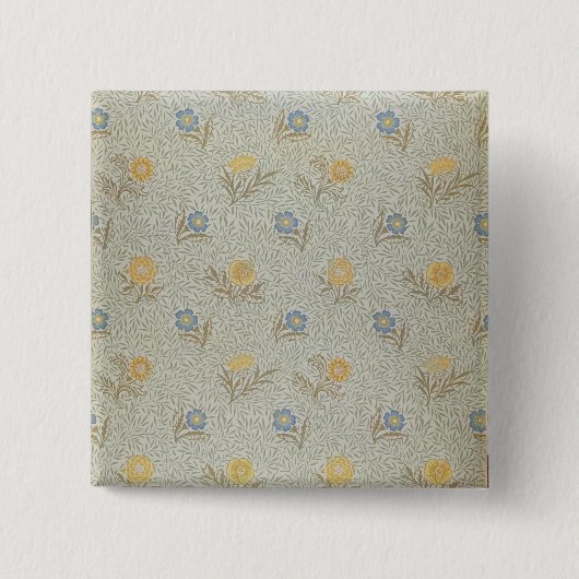 「粉にしました」デザイン(織物)を 缶バッジ (正面)