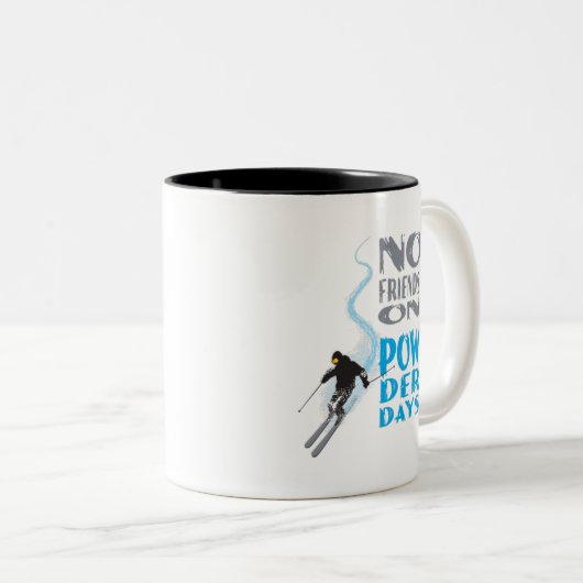 粉の日のマグの友人無し ツートーンマグカップ (正面右)