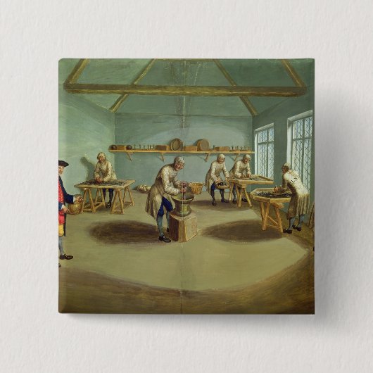 粉の混合 缶バッジ (正面)