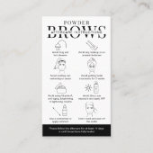 粉ひげグラデーションアフターケアガイドミニマリスト 名刺 (正面)