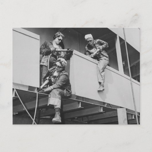 粉を船から取り除く ポストカード (正面)