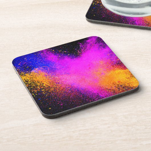 粉カラフル疹 コースター (左側)