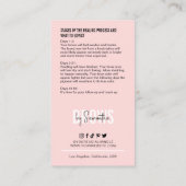 粉フェミニングラデーション粉まゆアフターケア 名刺 (裏面)