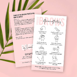 粉フェミニングラデーション粉まゆアフターケア 名刺