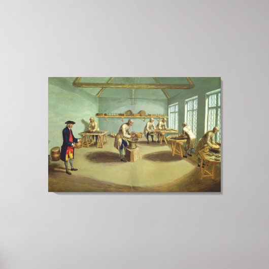 粉末の混合 キャンバスプリント (正面)