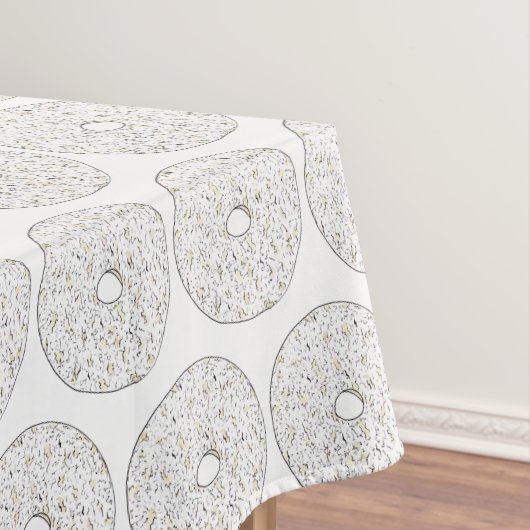 粉末シュガードーナツドーナツフード朝食 テーブルクロス (インサイチュ)