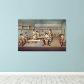 粉末ペレットの成形 キャンバスプリント (インサイチュ (ウッドフロア))