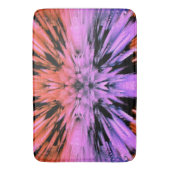 粉末状ピンク爆発抽象芸術バスマット バスマット (正面縦)