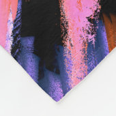 粉末状ピンク爆発抽象芸術フリースブランケット フリースブランケット (角)