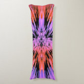 粉末状ピンク爆発抽象芸術抱き枕 ボディピロー (正面縦)