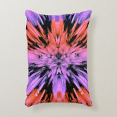 粉末状ピンク爆発抽象芸術枕 アクセントクッション (正面(垂直))