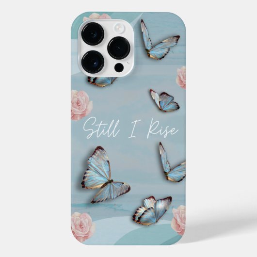 粉末青蝶ミレニアルピンク iPhoneケース (裏面)