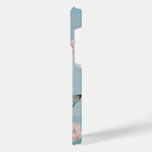 粉末青蝶ミレニアルピンク iPhoneケース (左側面)