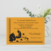 粉砕されたカボチャのハロウィーン 招待状 (スタンド正面)