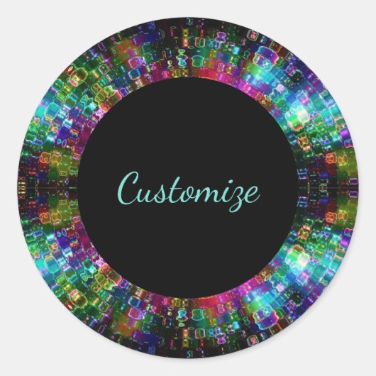 粉砕されたガラスのスパイラルシール ラウンドシール (正面)