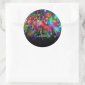 粉砕されたガラスのスパイラルステッカー2 ラウンドシール (バッグ)