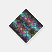 粉砕されたガラスのスパイラルナプキン2 スタンダードカクテルナプキン (角)