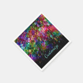 粉砕されたガラスのスパイラルナプキン スタンダードカクテルナプキン (角)