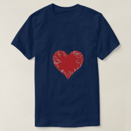 粉砕されたガラスの壊れたハート Tシャツ