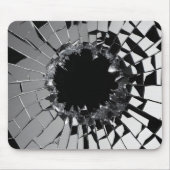 粉砕されたガラスの破片 マウスパッド (正面)