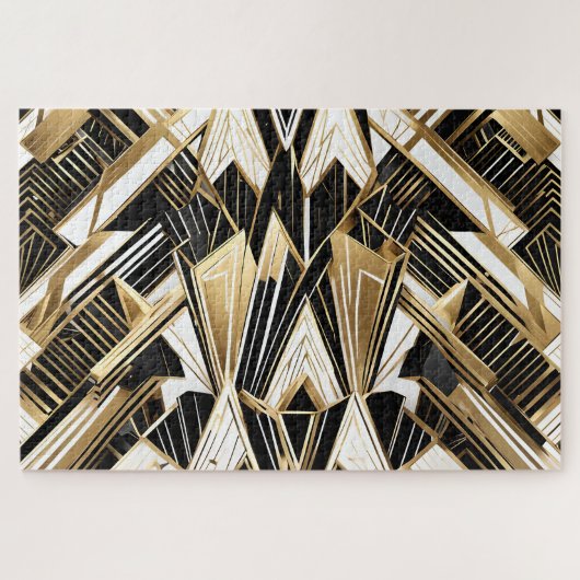 粉砕されたガラス抽象芸術パズル ジグソーパズル (横)