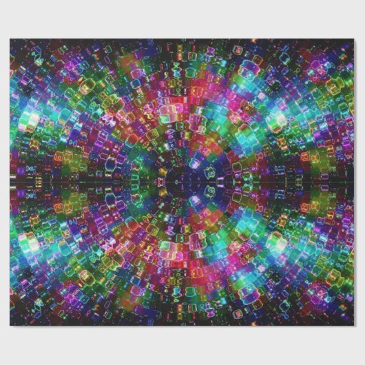 粉砕されたガラス螺線形の包装紙 ラッピングペーパー (フラット)