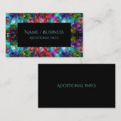 粉砕されたガラス螺線形の名刺3 名刺 (正面/裏面)