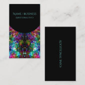 粉砕されたガラス螺線形の名刺4 名刺 (正面/裏面)