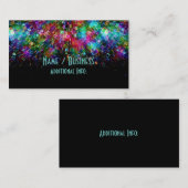 粉砕されたガラス螺線形の名刺 名刺 (正面/裏面)