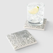 粉砕されたガラス質 ストーンコースター (横)