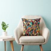 粉砕されたジオメトリの中世モダンの抽象芸術 クッション (椅子)