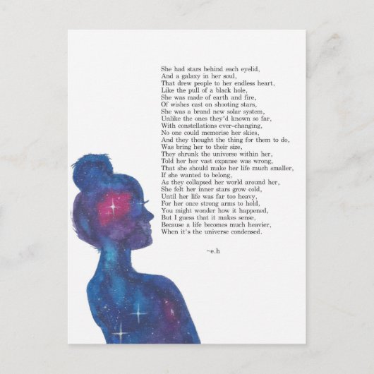 粉砕されたスターライトポストカード ポストカード (正面)