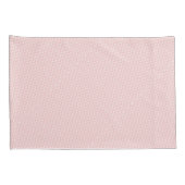 粉砕されたドットセレニティブルーとバラピンク枕 枕カバー (裏面-右)