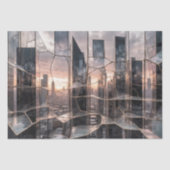 粉砕されたニューヨークのスカイライン – デコページ –  薄葉紙 (正面)