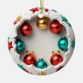 粉砕されたフェスティバルフラグメント セラミックオーナメント (正面)